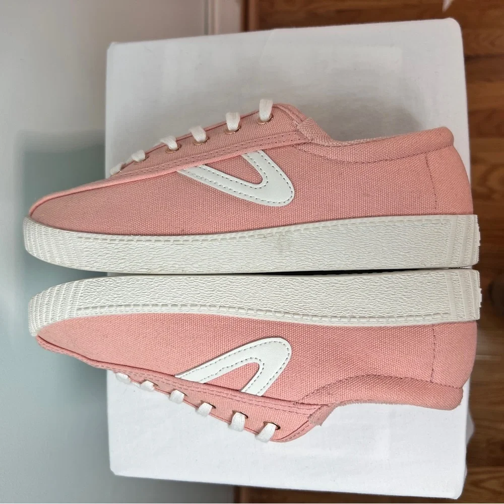 Tretorn Pink Canvas Sneakers | Women's Size 6.5